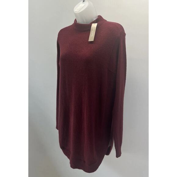 NWT Chico's Womens Sz 0 Knit Turtleneck Pullover Sweater Cotton Acrylic Poly - Picture 1 of 9